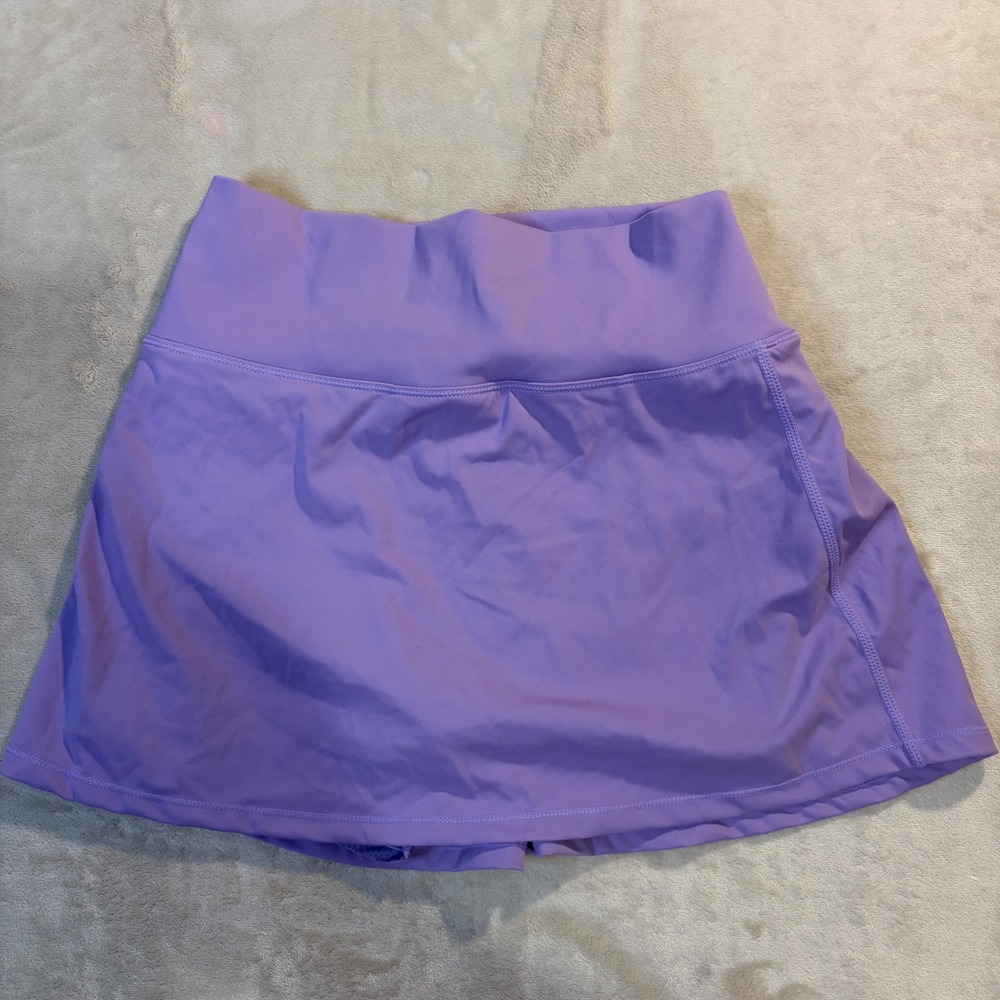Soothfeel Womens Pleated Tennis Skort Purple High Waisted Athletic Skirt Pockets